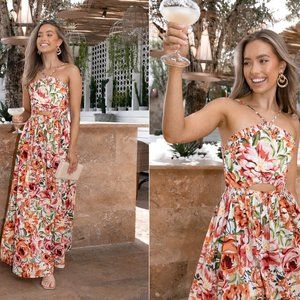 Madeira Dress-Orange Floral